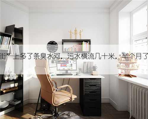 塘沽“金街”上多了条臭水河，污水横流几十米，半个月了不见人修